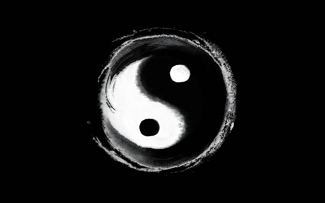 水墨太极图4K超高清壁纸 3840x2400 下载