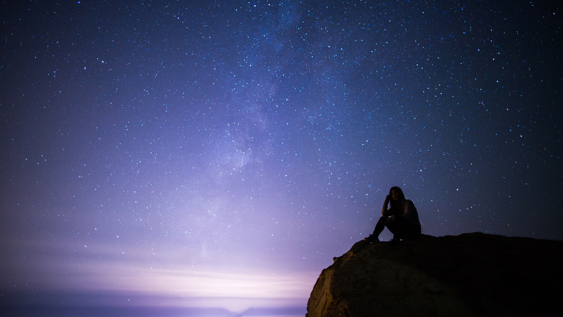 晚上 星空 海边 海岸 4k风景壁纸_图片编号320822-壁纸网