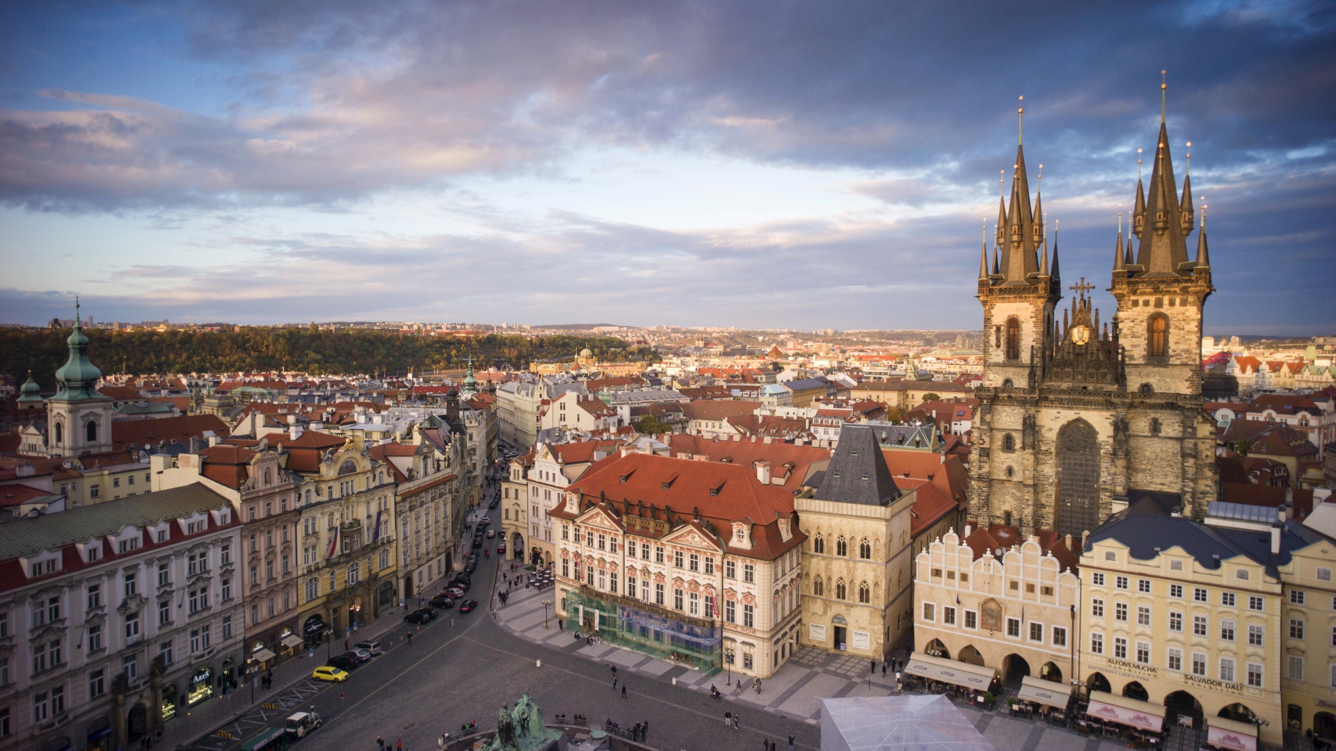 布拉格,捷克共和国,城市风光桌面壁纸