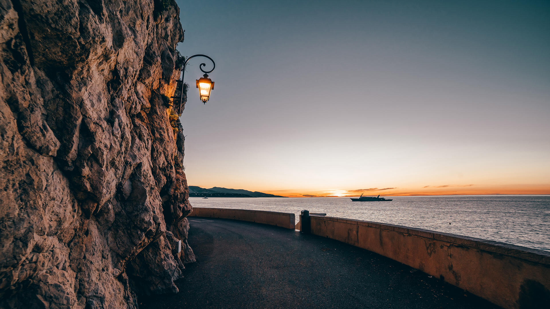 摩纳哥清晨风景壁纸