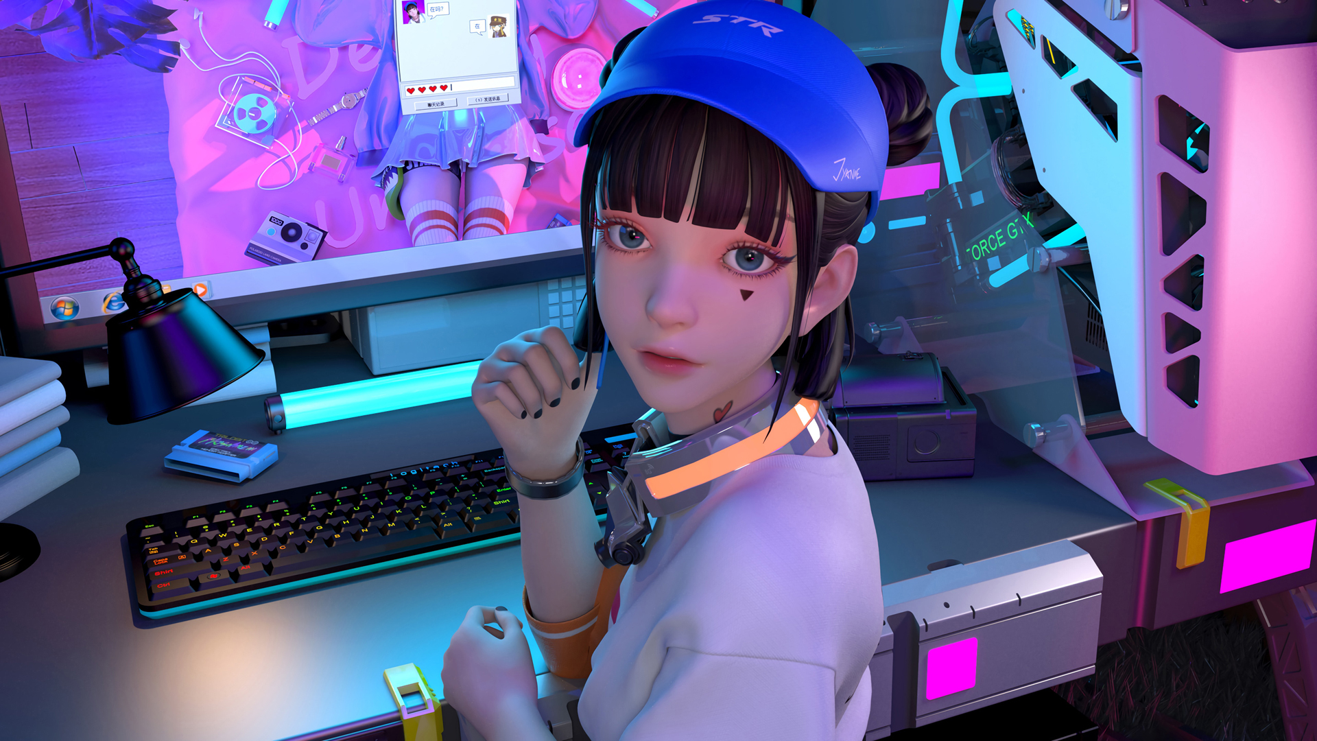 集原美电玩少女高清壁纸