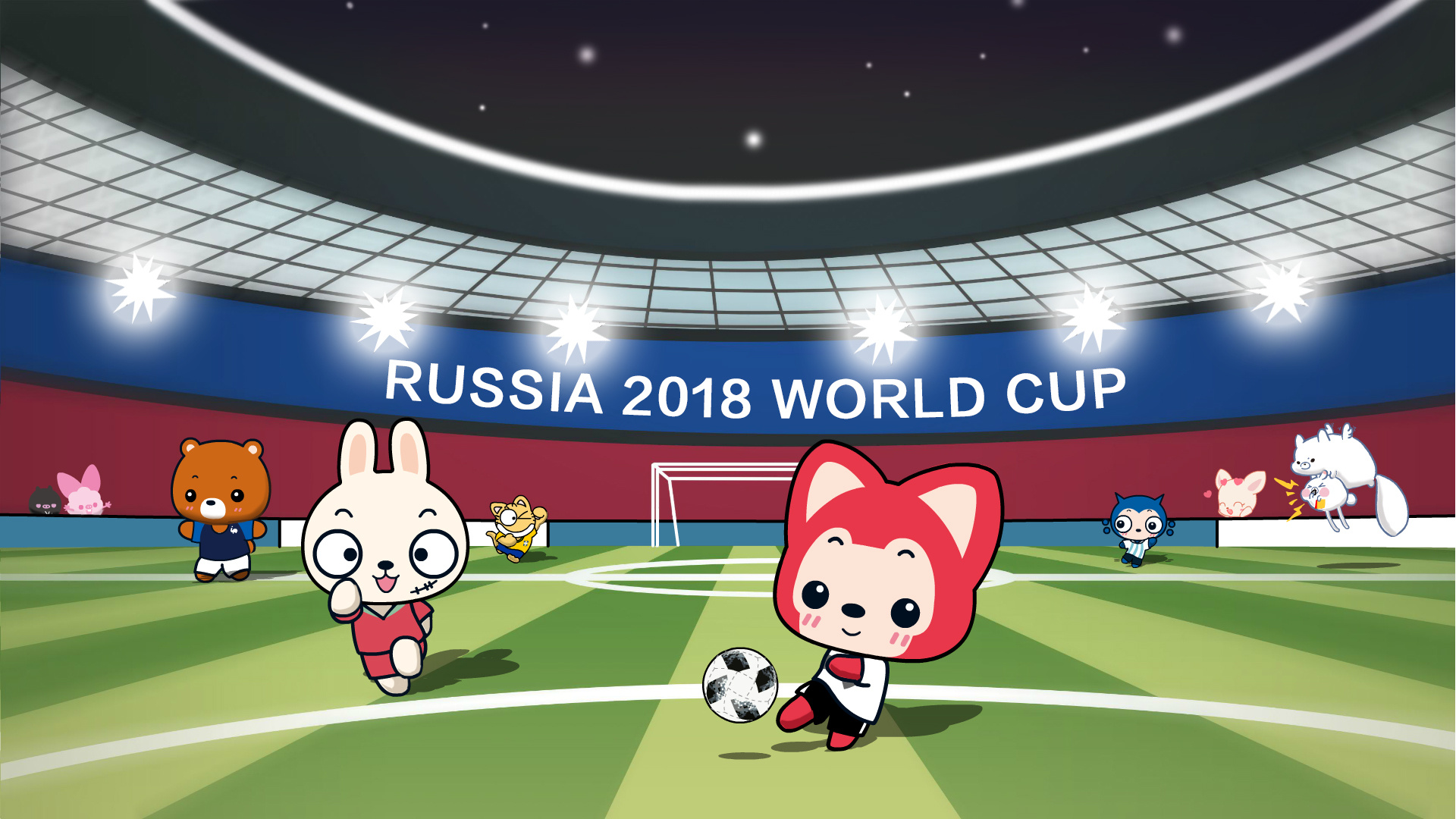 阿狸2018年世界杯动漫壁纸