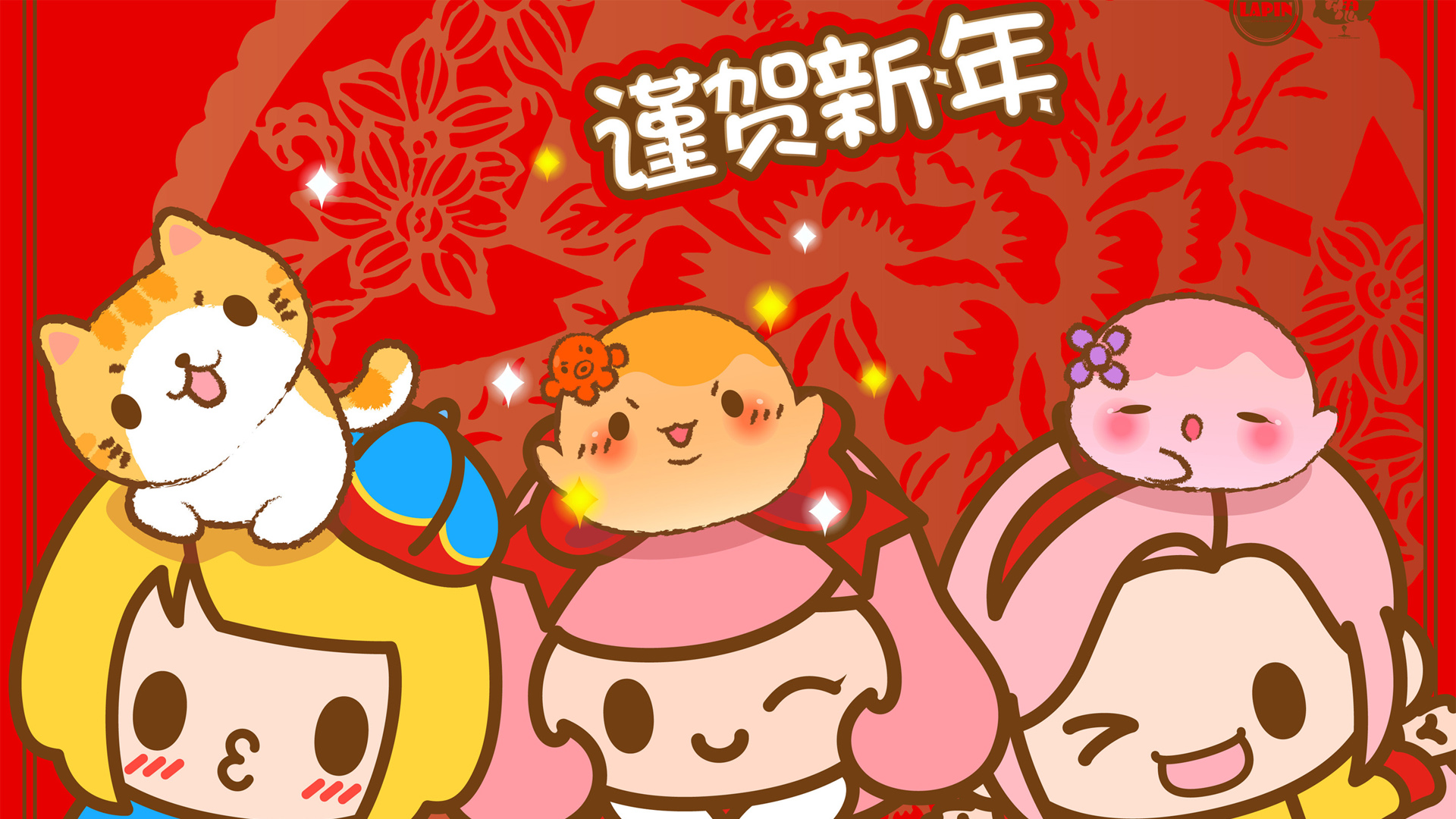 Lapin&丸子魂 新春贺图 谨贺新年桌面壁纸