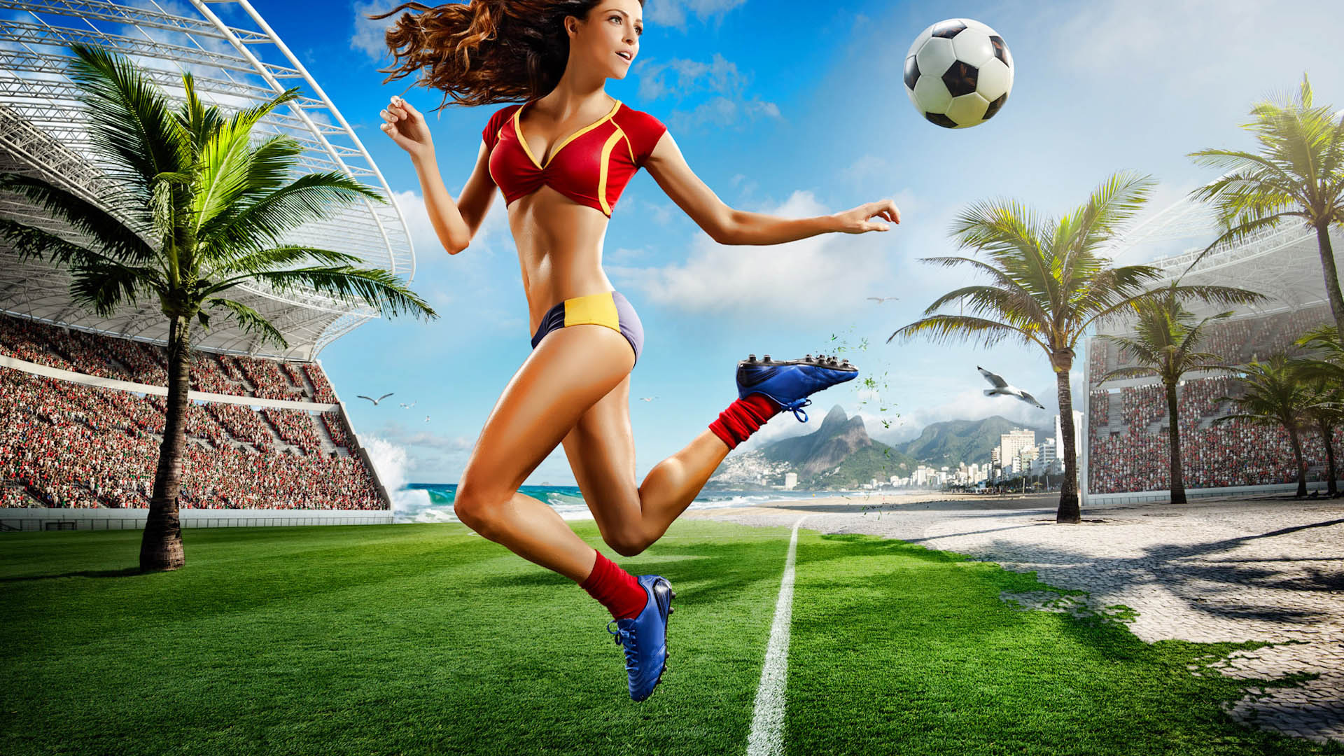 2014年巴西世界杯性感美女壁纸