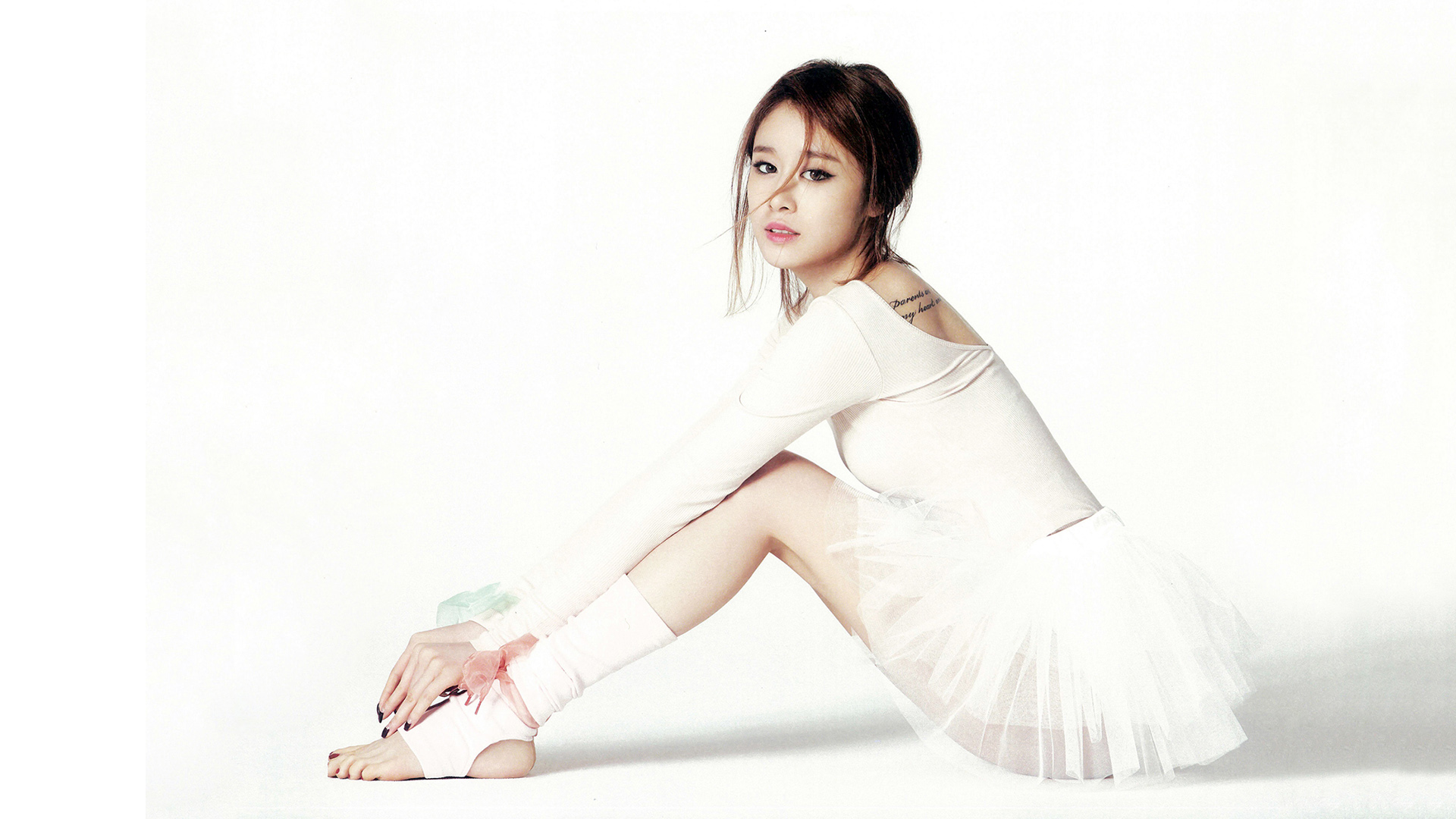 韩国美女,朴智妍,写真,性感,芭蕾,桌面壁纸