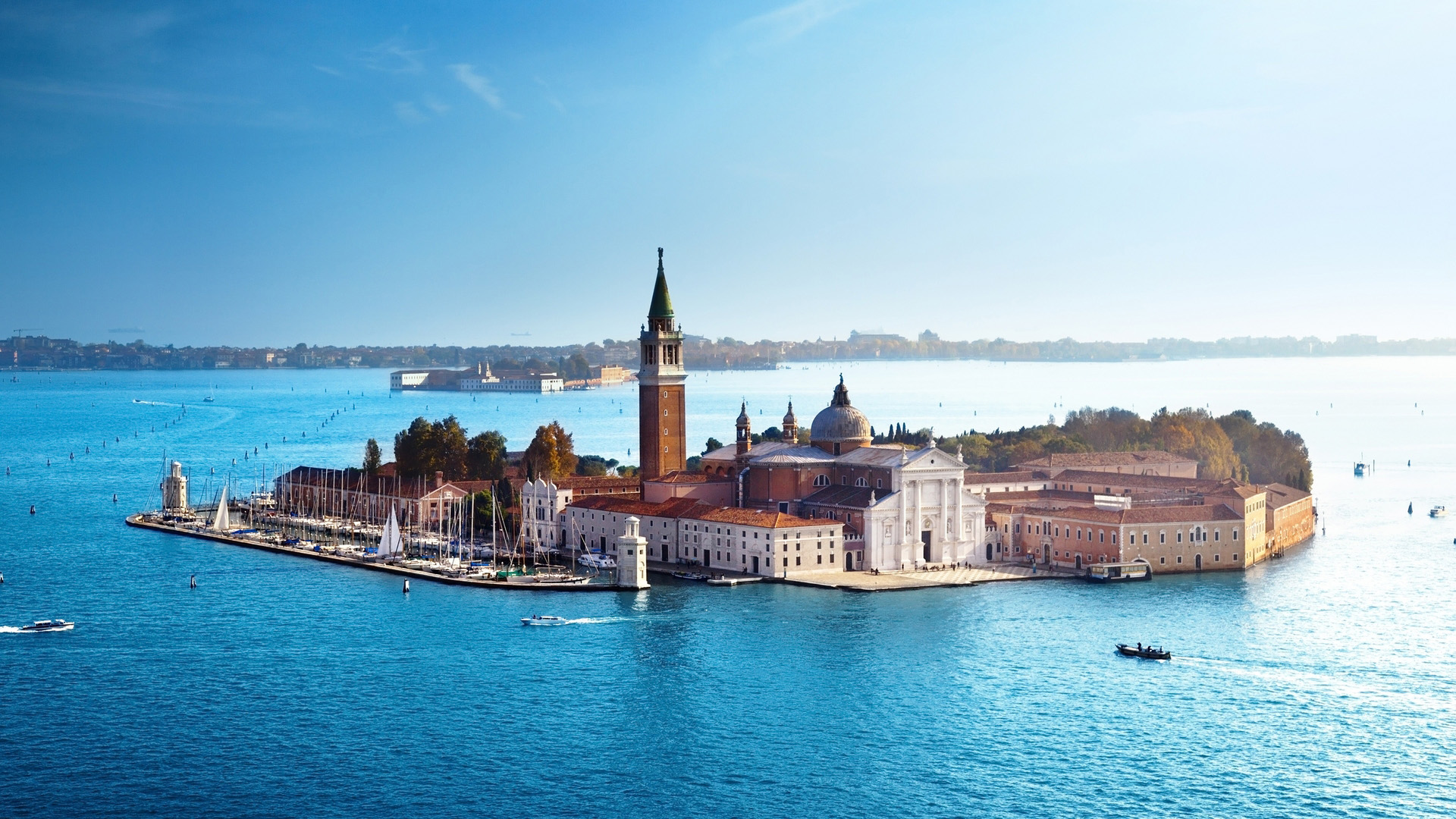 意大利威尼斯水城风景 宽屏城市桌面壁纸