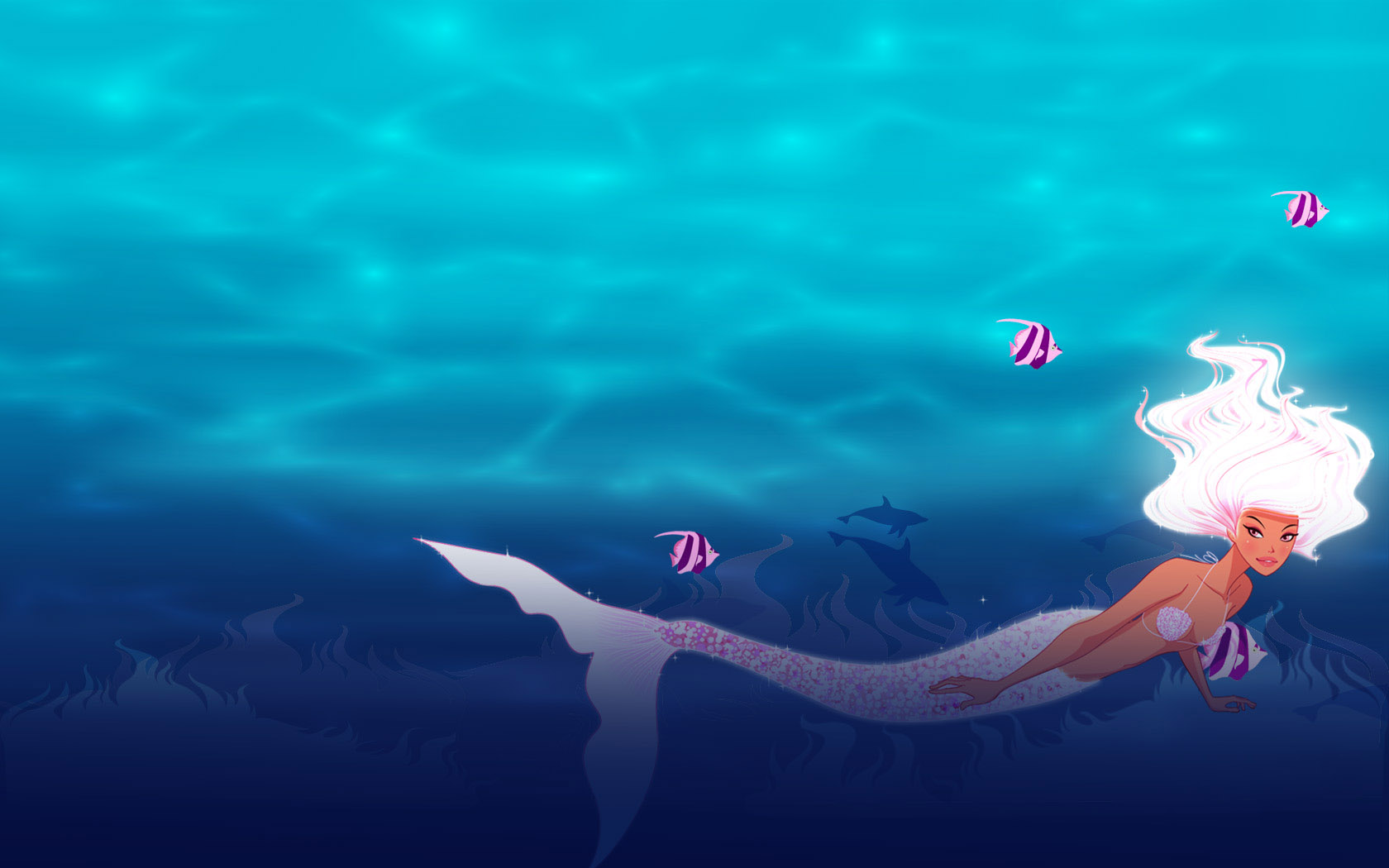 深海里的美人鱼壁纸