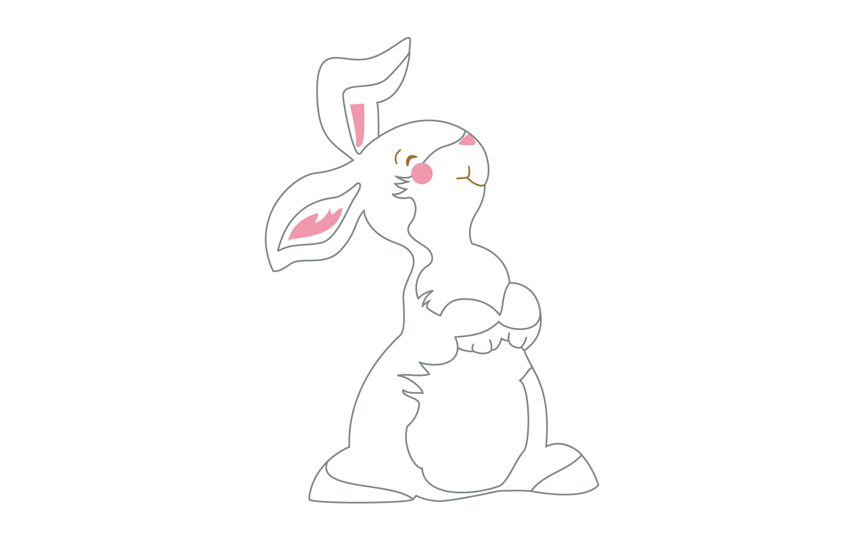可爱兔年卡通壁纸