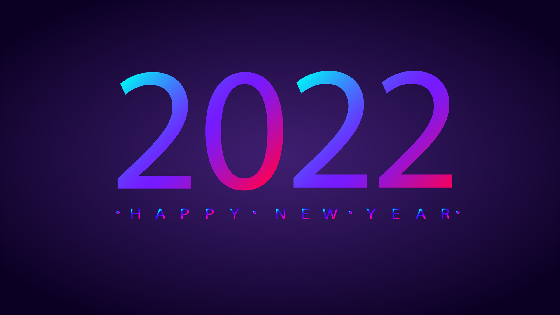 2022年新年快乐个性数字壁纸