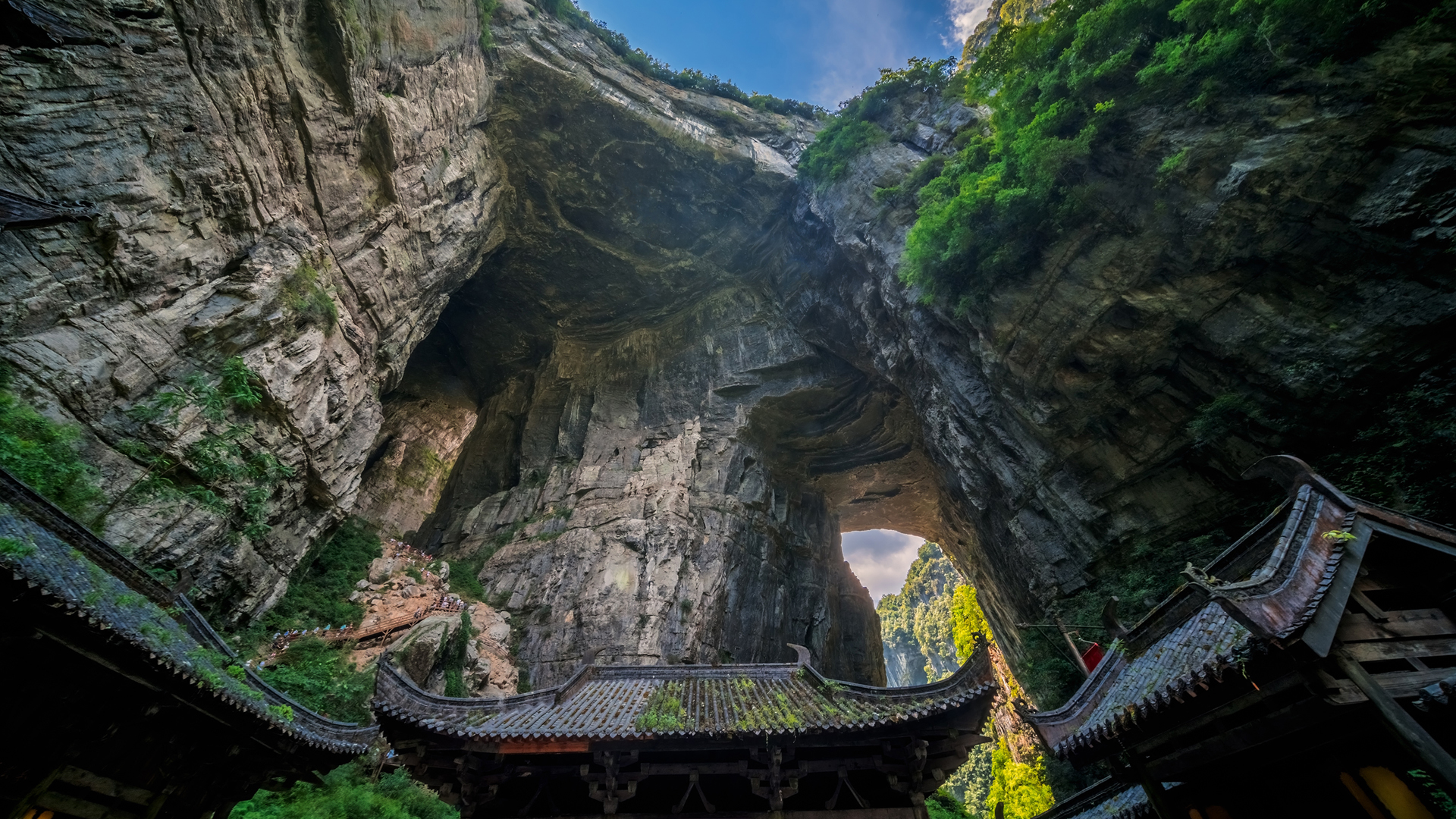 免费下载天生三桥绝美风景桌面壁纸，高清电脑背景任你选