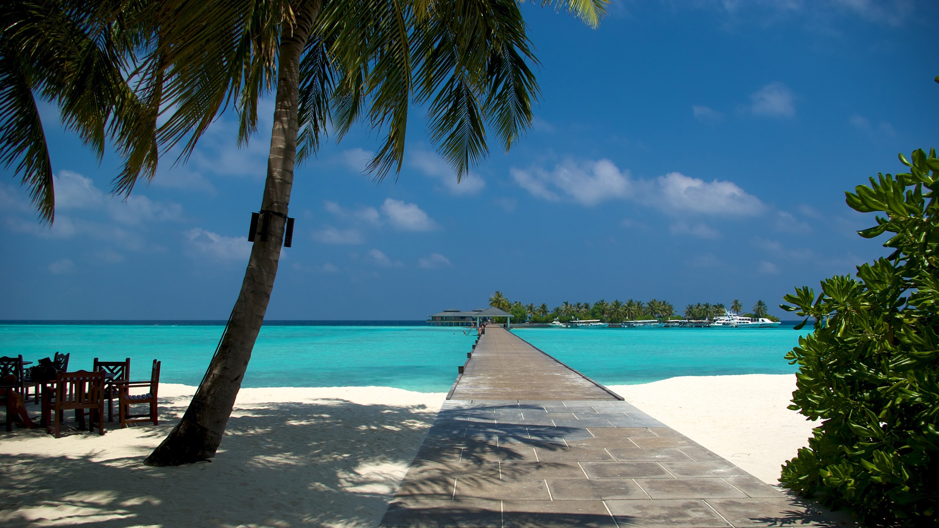 马尔代夫,沙滩,海洋,风景桌面壁纸