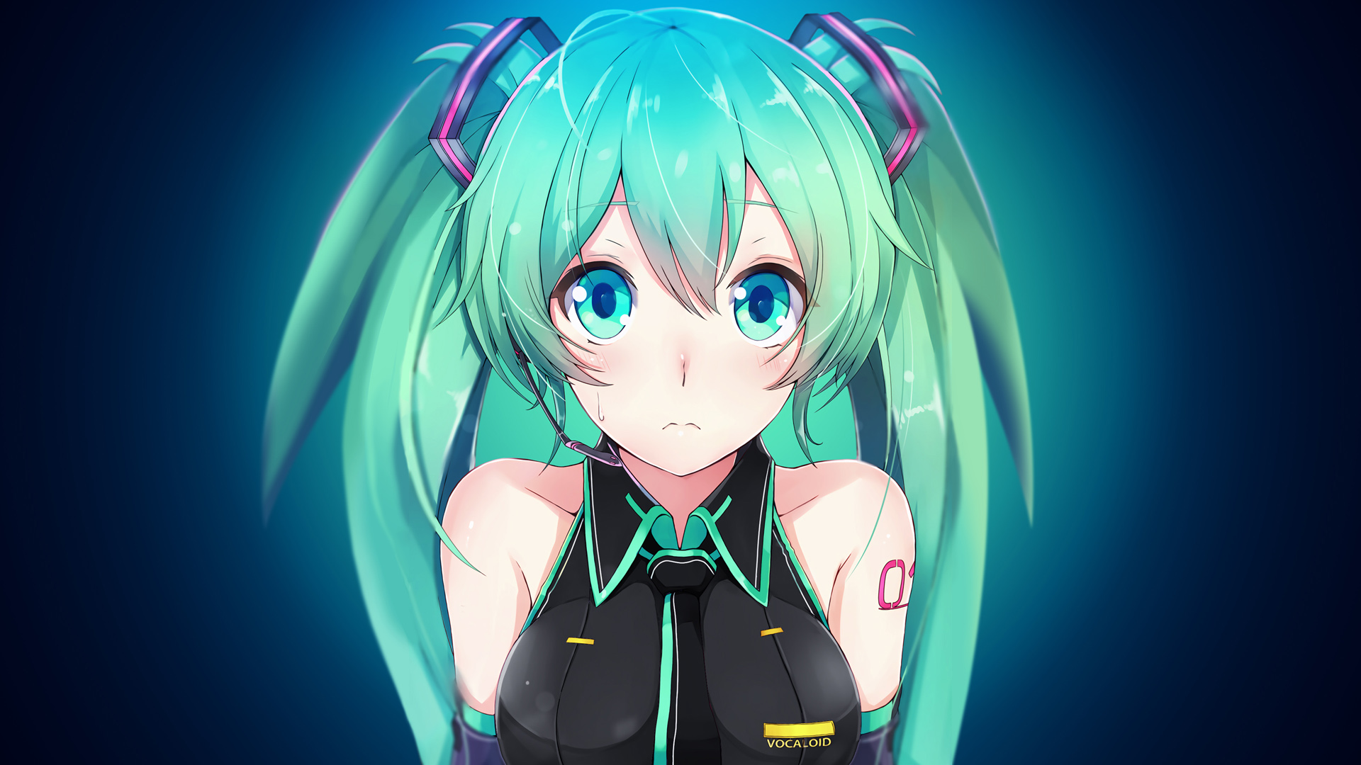 大眼睛初音未來桌面壁紙