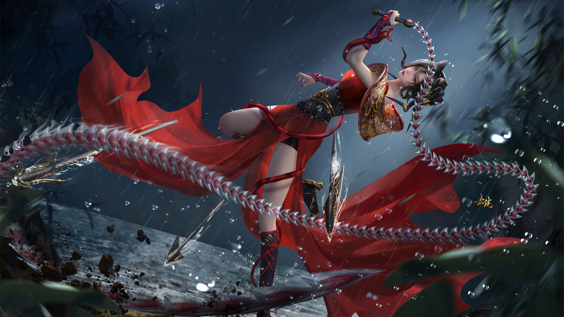 完美世界赤练女侠壁纸