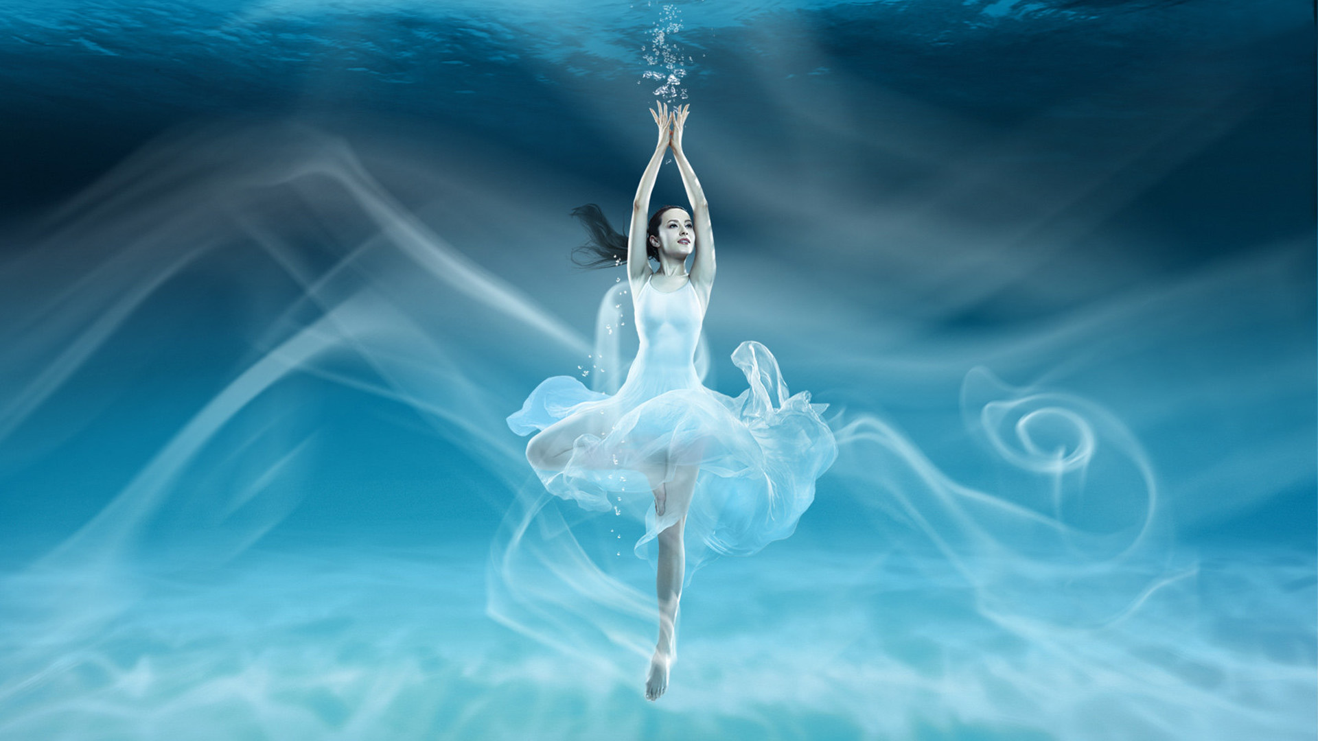 水中芭蕾 The water ballet 桌面壁纸