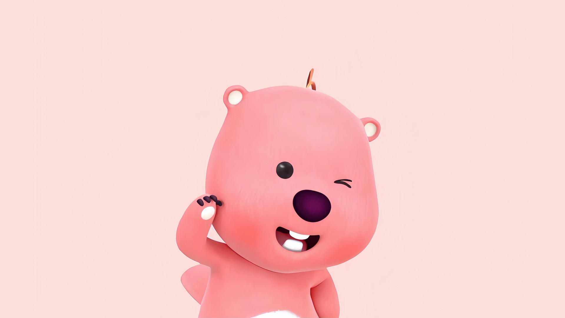 小海狸loopy高清电脑壁纸