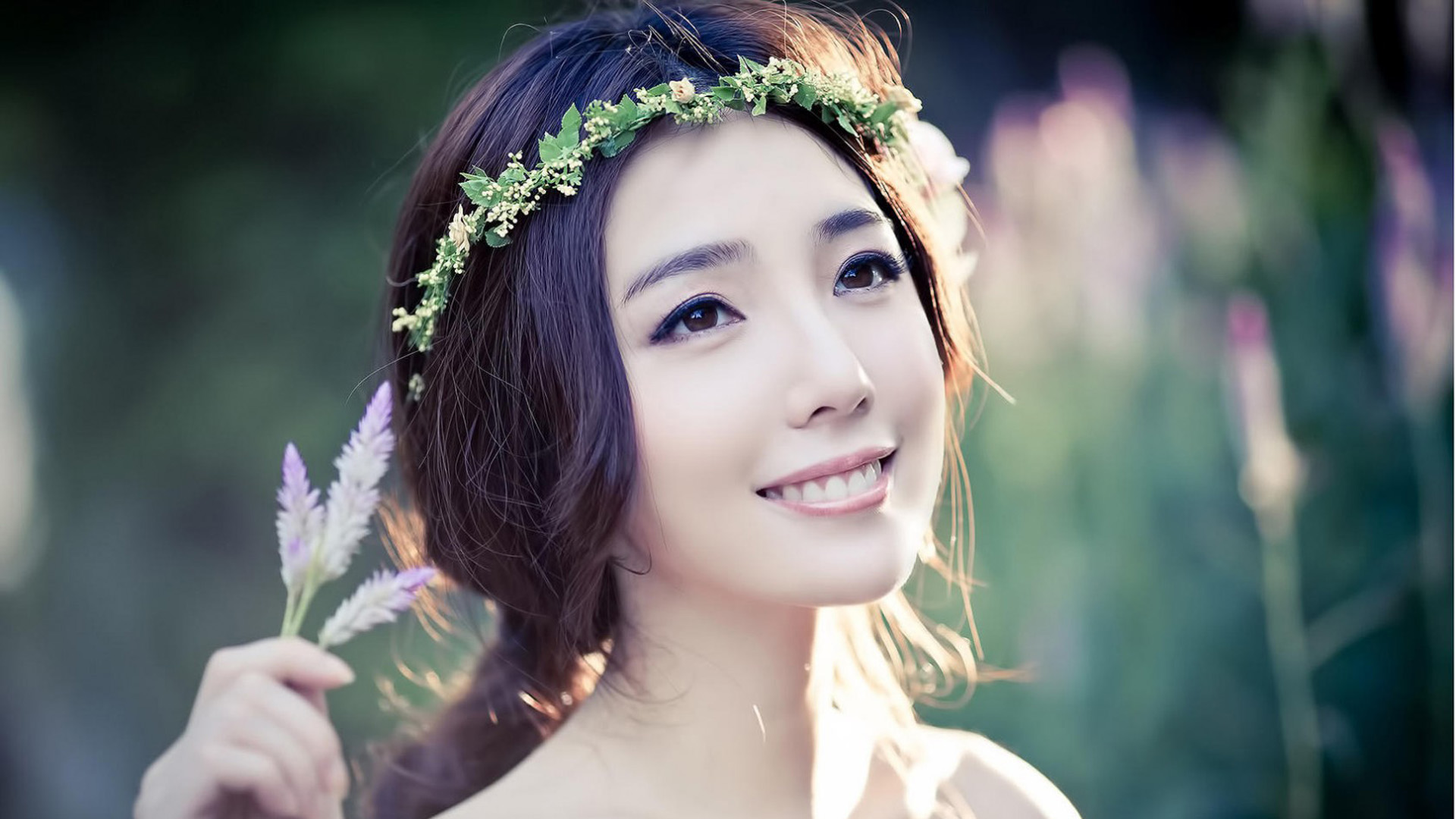 微笑女孩,甜美,笑容,女神,美女壁纸