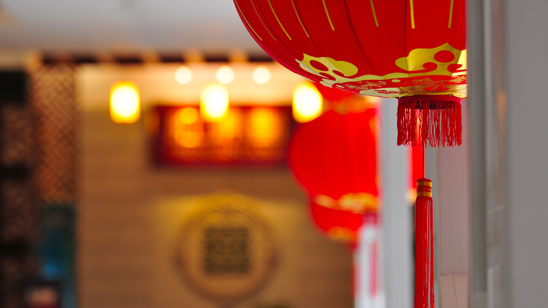 春节灯笼桌面背景图片