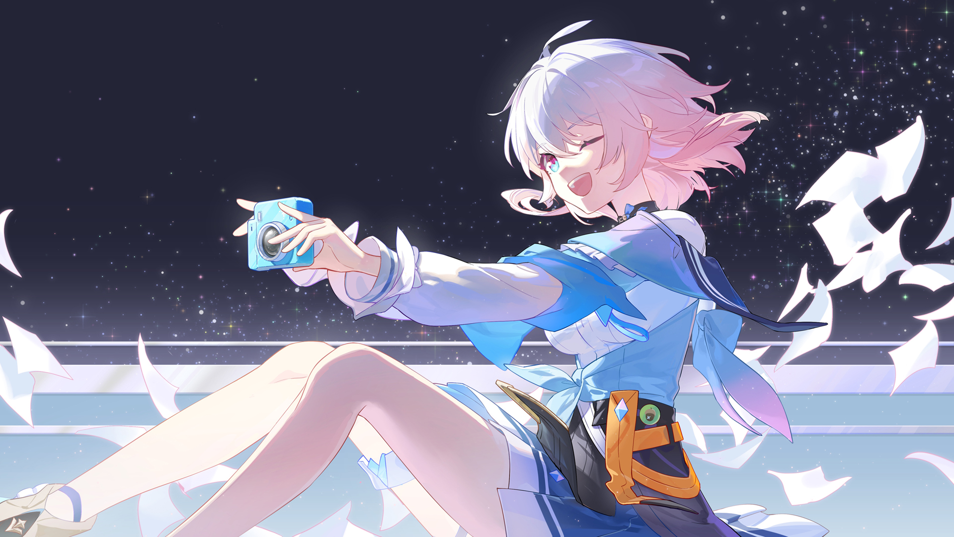 崩坏 星穹铁道 女孩 相机 星空 高清壁纸
