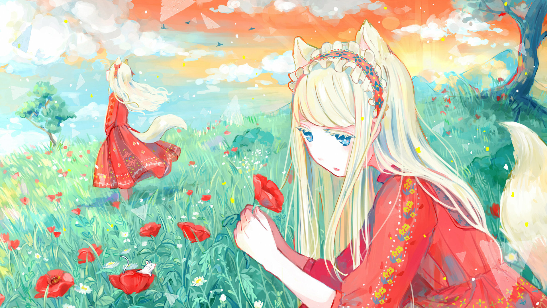 花声二次元动漫少女壁纸