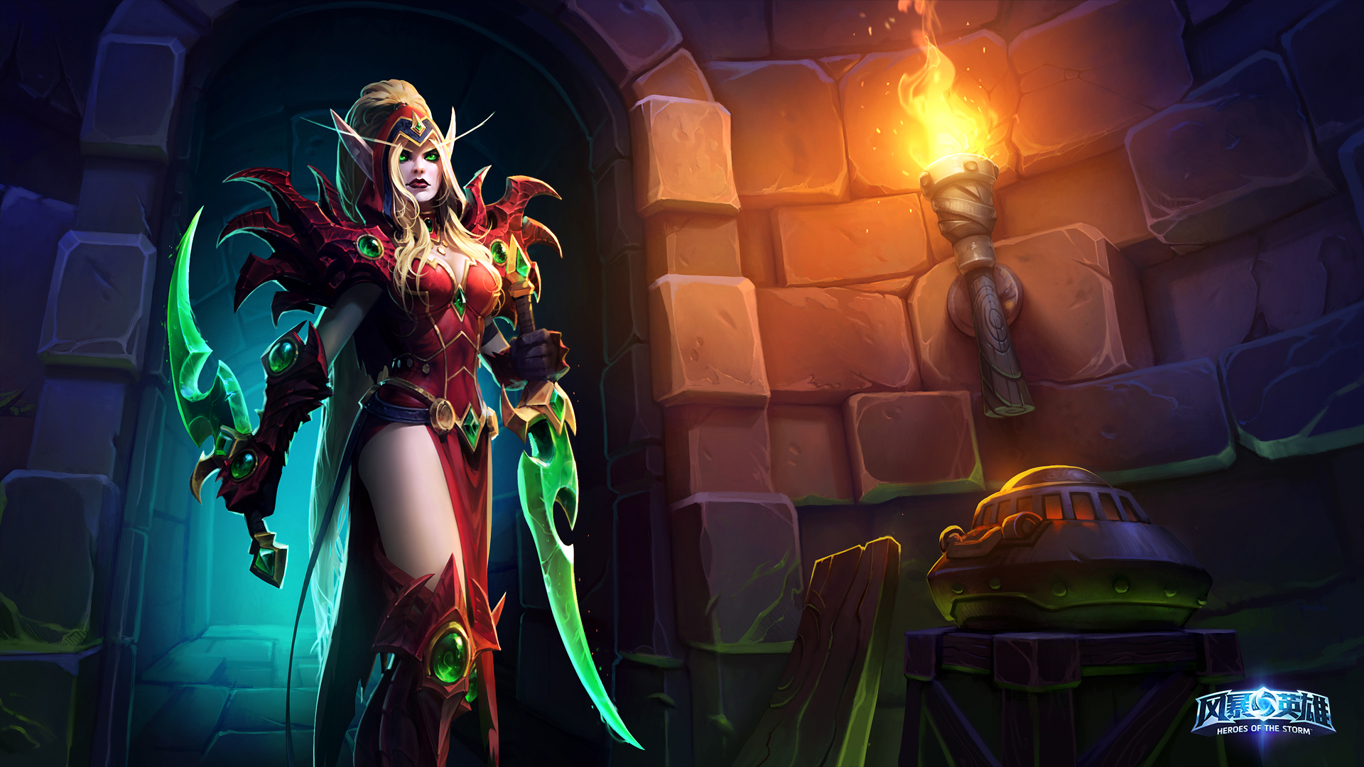 《魔兽世界》瓦蕾拉·桑古纳尔Valeera 风暴英雄壁纸