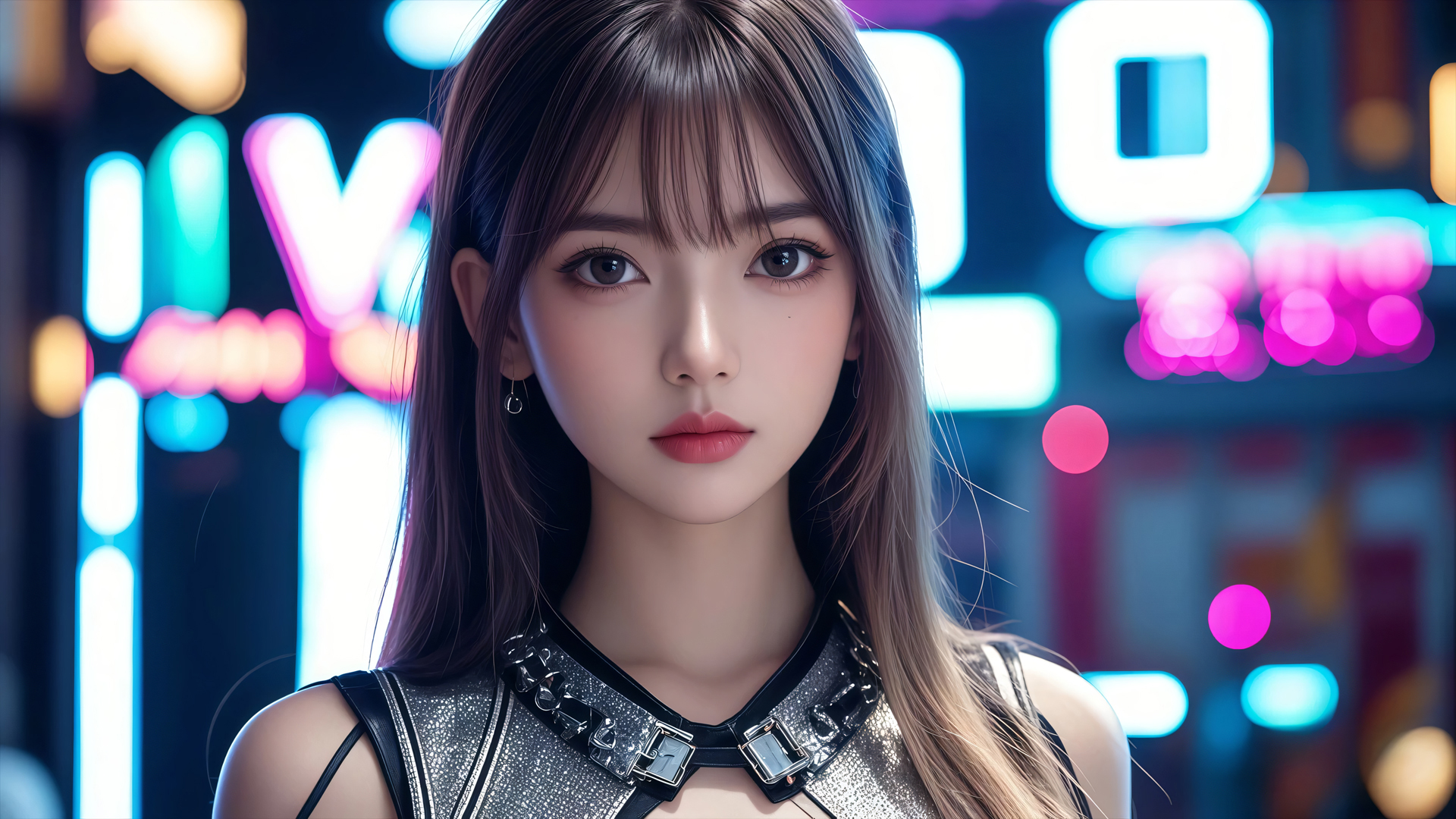 赛博少女 皮蛋瘦肉邹 高清壁纸