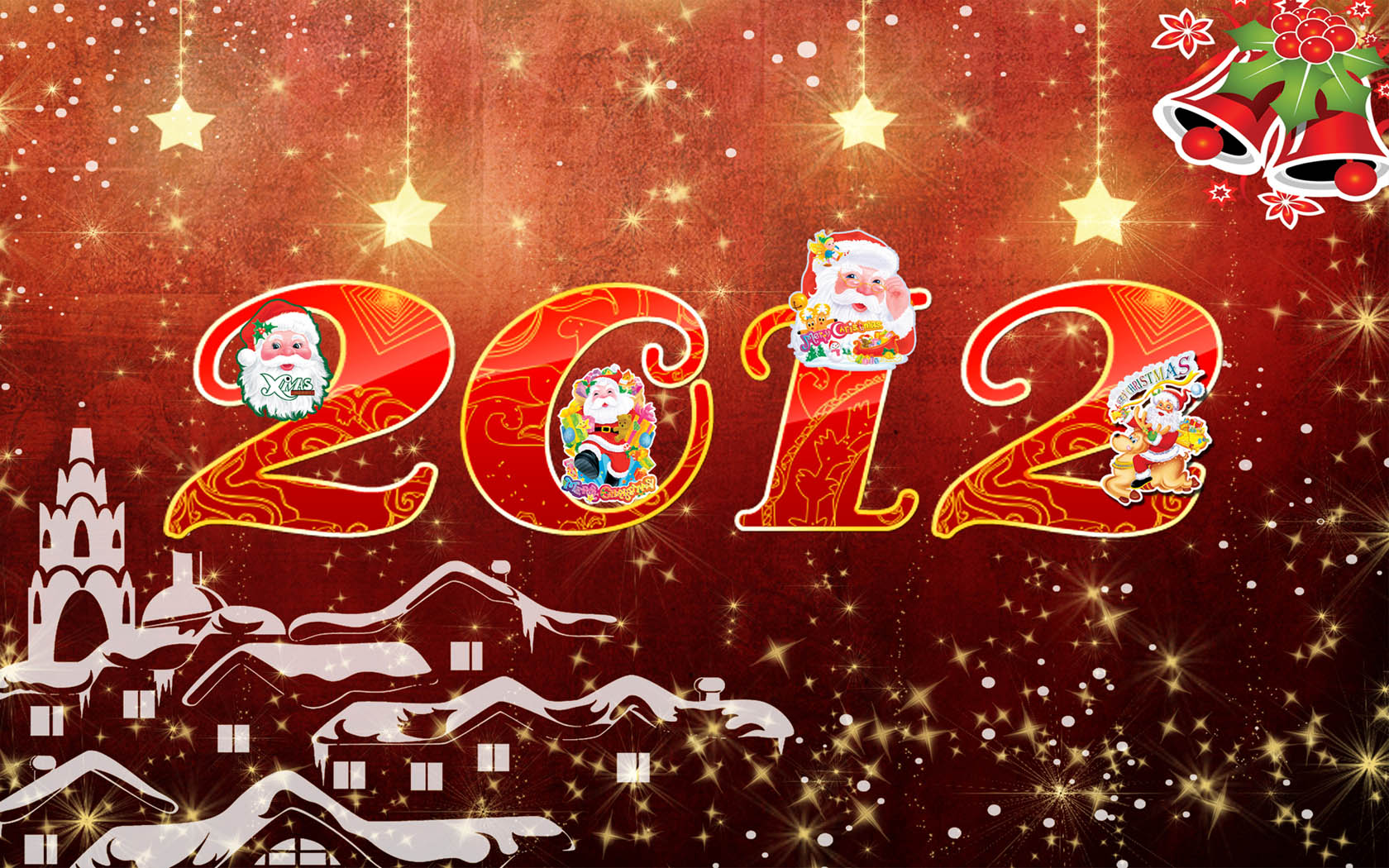 2012迎新年庆圣诞壁纸