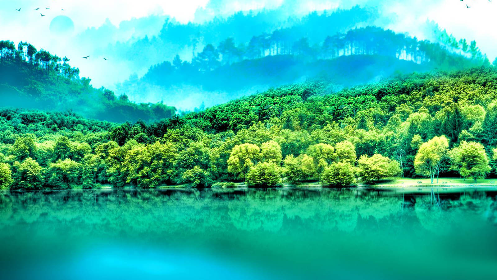 山水桌面背景图片