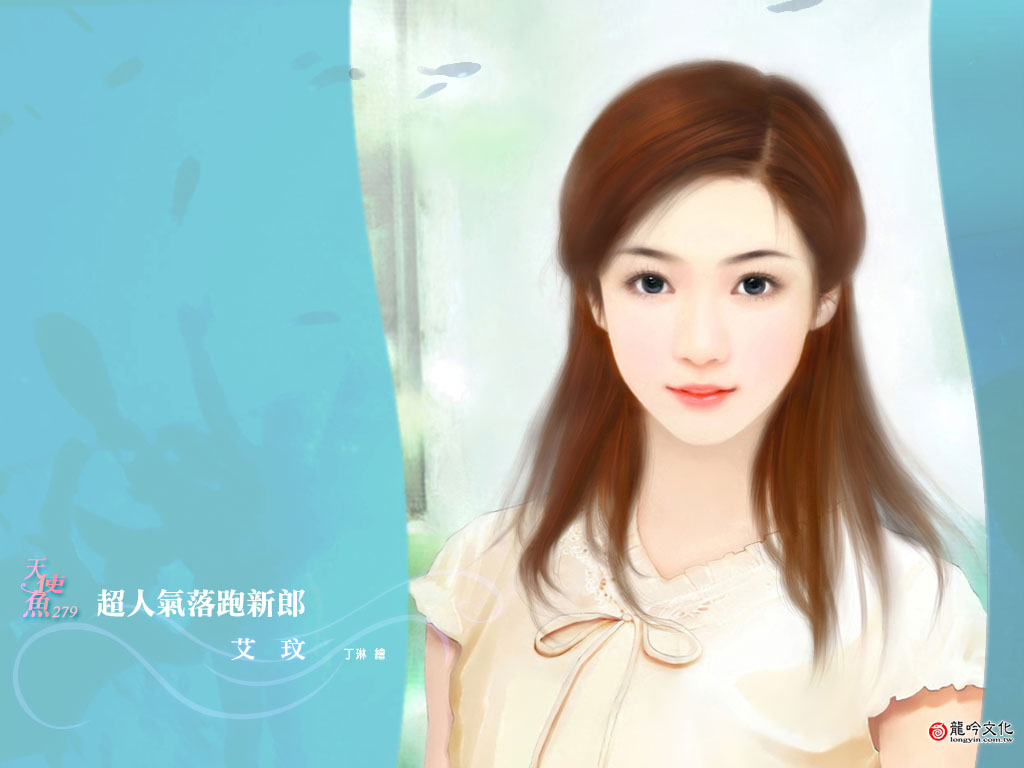 手绘古典美女壁纸