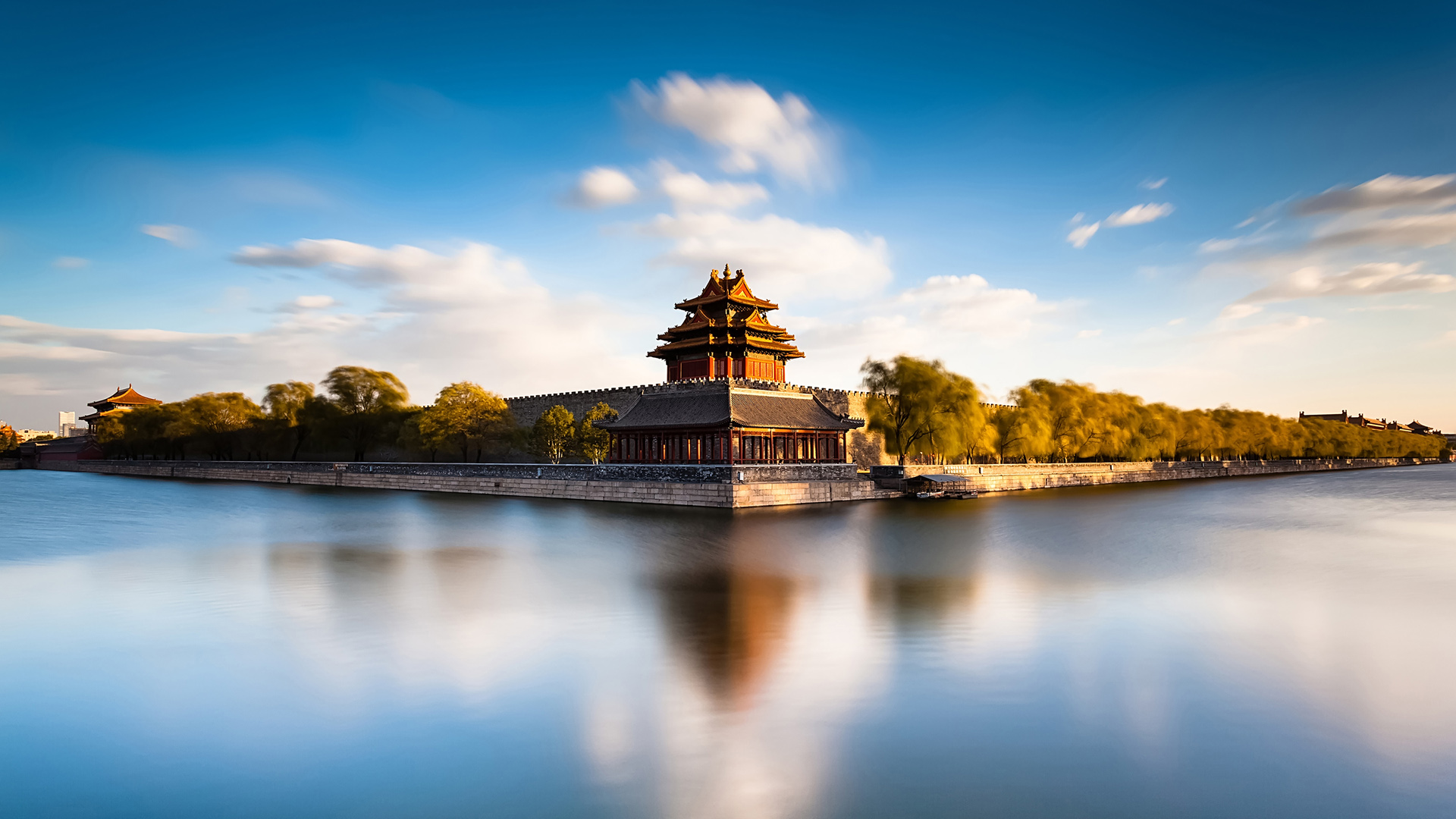 北京紫禁城护城河 风景桌面壁纸