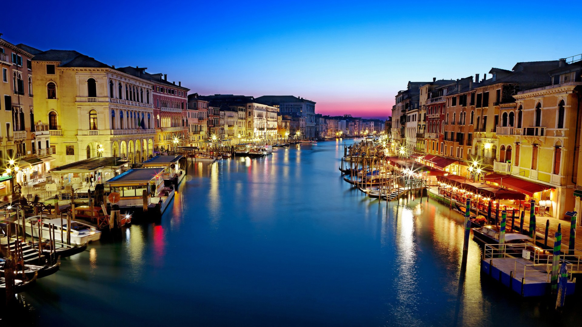 威尼斯,意大利,大运河,城市风景桌面壁纸