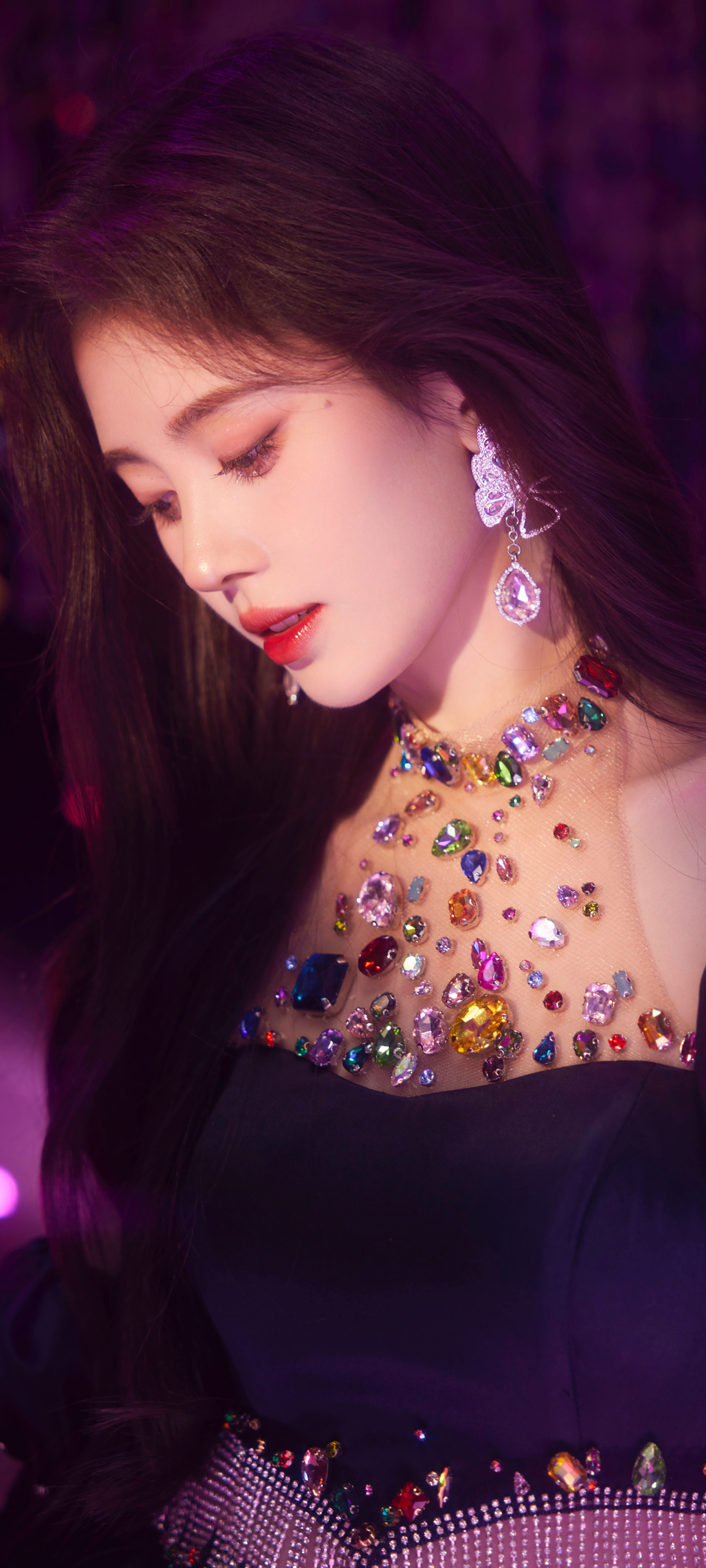 鞠婧祎绝美侧颜，高清手机壁纸免费下载，美女专属！
