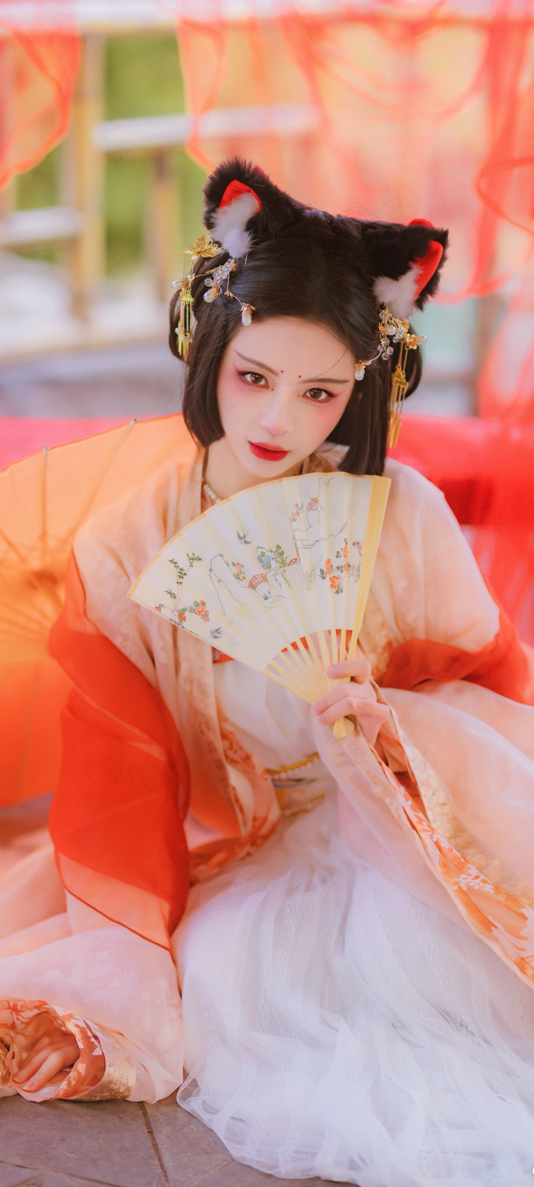 古风兽耳美女赵慕颜手机壁纸