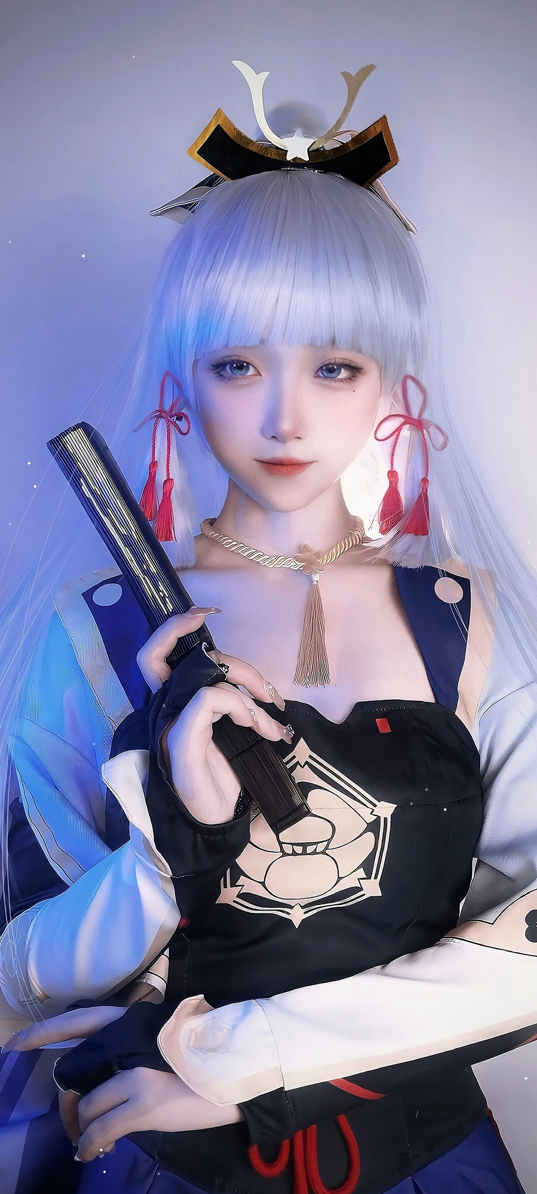 原神美女神里绫华Cosplay壁纸，高清免费下载，装点你的手机屏幕