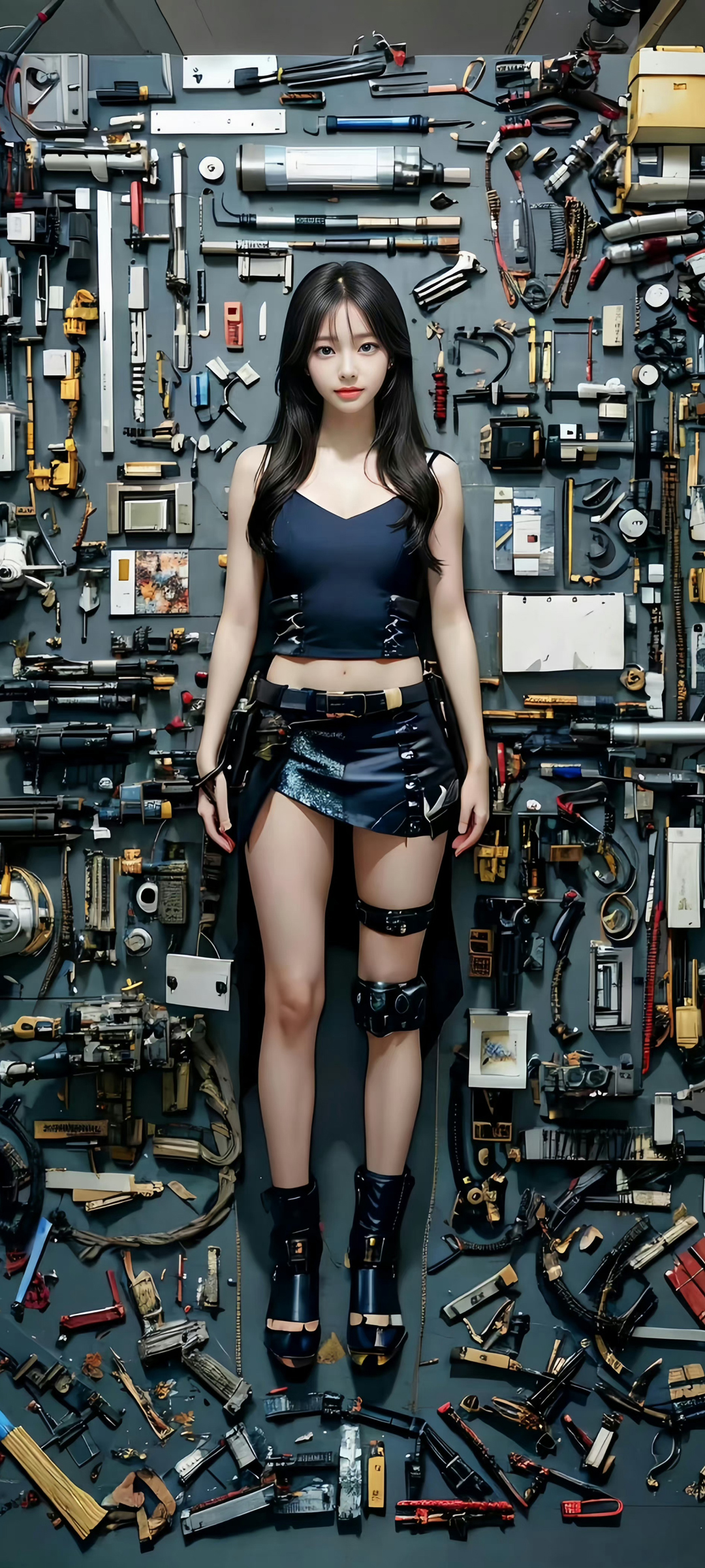 个性机甲美女手机壁纸高清