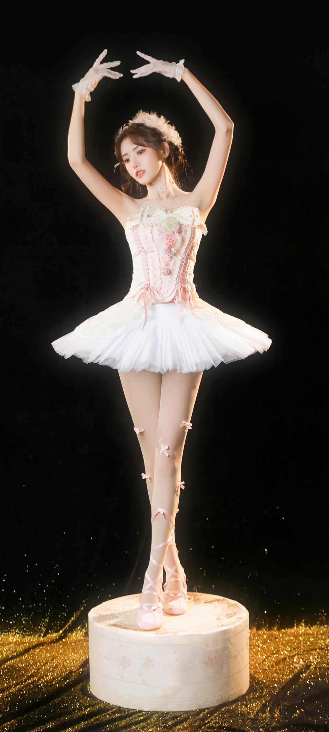 好看身材美腿美女 唯美 芭蕾舞 手机壁纸图片