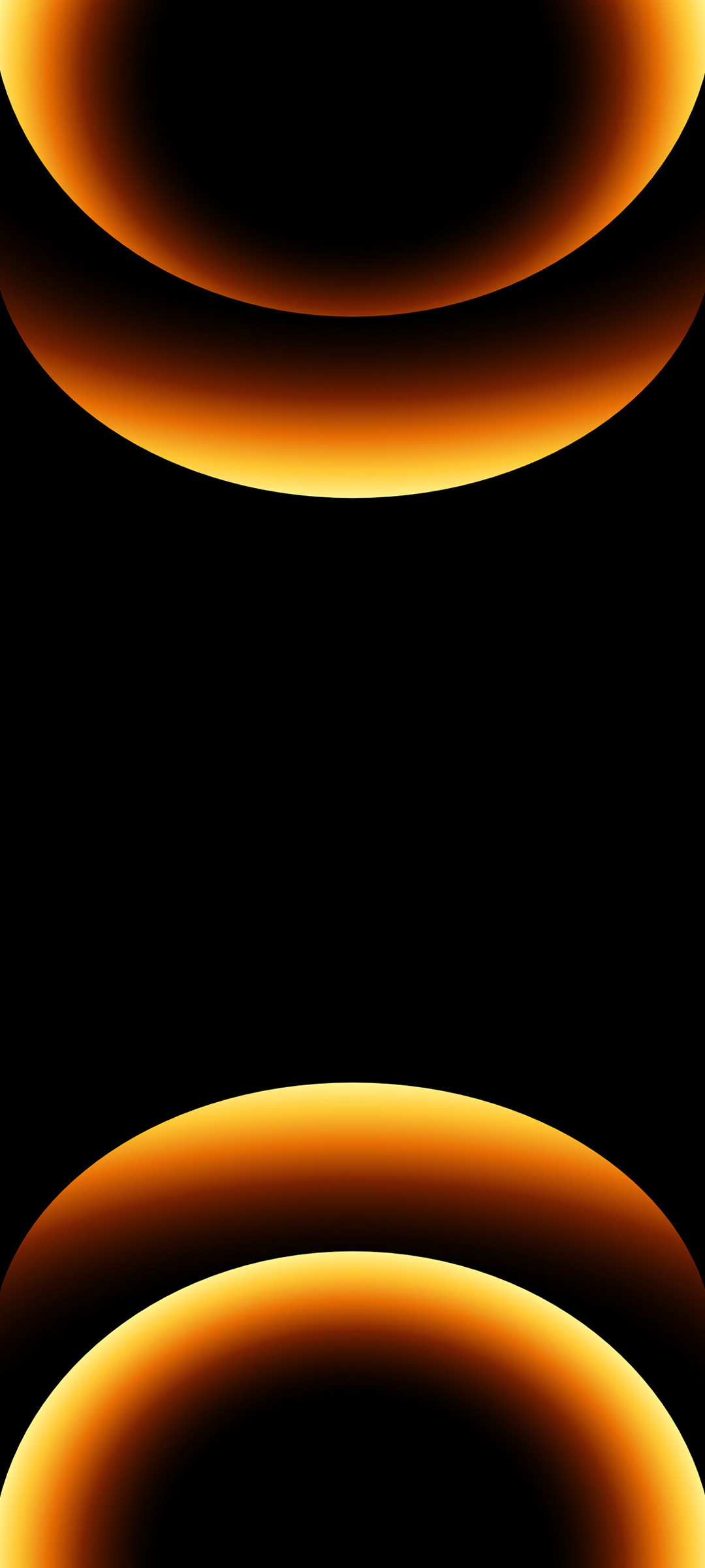 苹果 创意 橙色 黑色背景 手机 壁纸