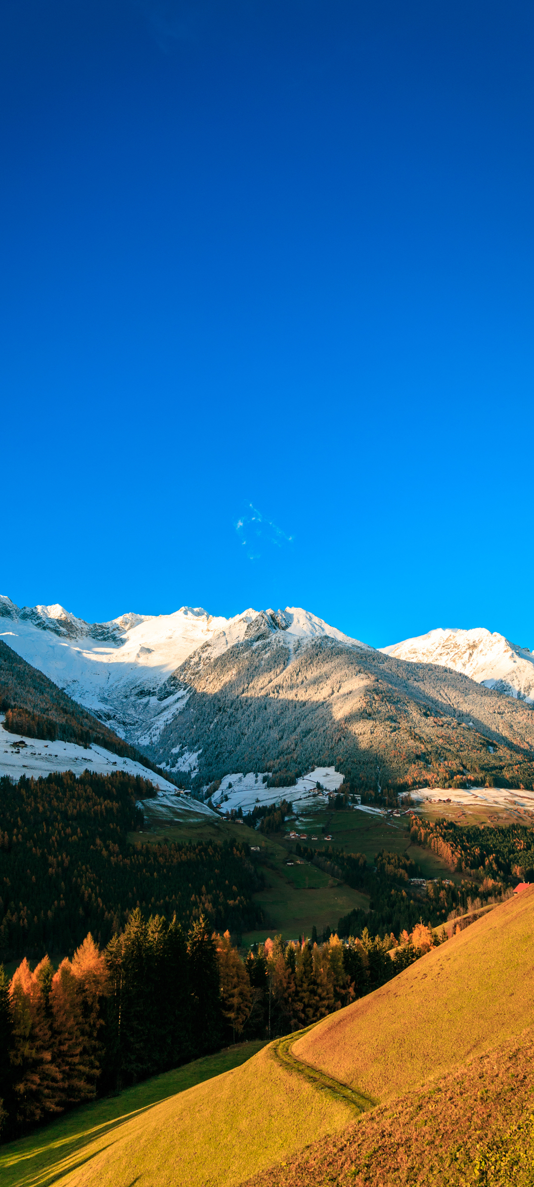 蓝天 雪山 自然 风景 手机壁纸