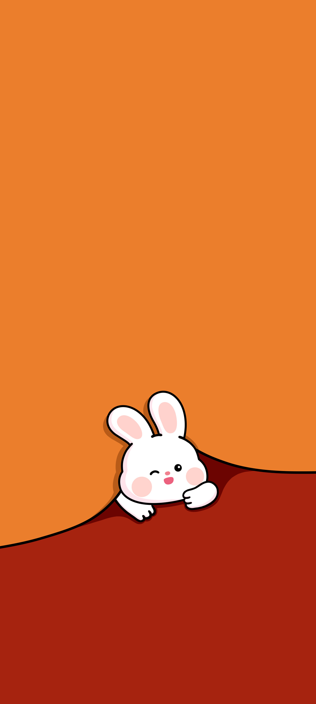 可爱小兔子 卡通 手机 壁纸