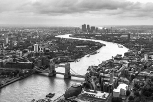  river bridge city thames london england 黑白 4k壁纸 3840x2160