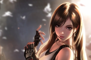 蒂法Tifa Lockhart 插画 绘画 4k壁纸