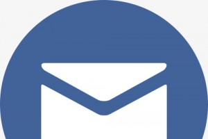 邮件图标蓝色圆形