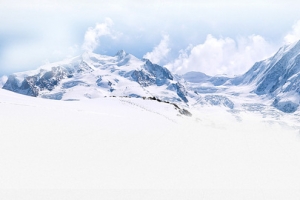 雪地冰山大气简约蓝色淘宝海报背景