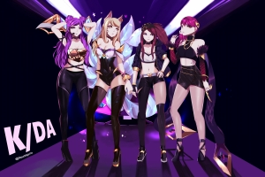 KDA 英雄联盟人物4k壁纸