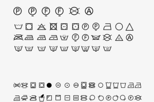 洗衣提示标志素材免费下载