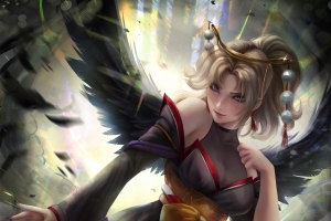 《守望先锋天使mercy》5k手机壁纸