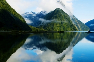 湖光山色 山水倒影风景带鱼屏3440x1440壁纸