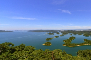 唯美杭州千岛湖旅游海报背景图