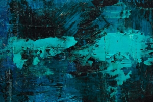 油画 画布 笔触 蓝色 阴影 现代艺术 抽象 4k壁纸 3840x2160