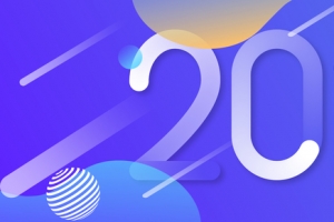 2018渐变背景banner