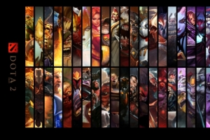 DOTA2英雄大全3840x1080双屏高清壁纸